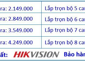 Trọn bộ camera giám sát chất lượng cao Hikvision Full HD 2.0 ngoài trời
