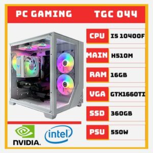 PC GAMING i5 10400F GTX 1660Ti | RAM 16GB | SSD 360GB – TGPCGM044
