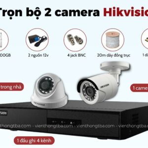 Bộ 2 Mắt Camera HIKVISION 2.0mp: Tự tin bảo vệ gia đình và công việc của bạn