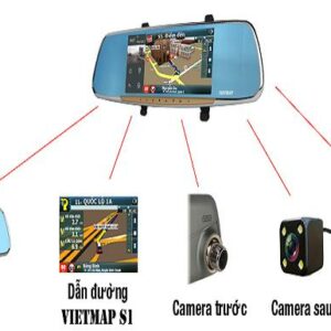 VietMap G68 – Camera Hành Trình Gương Tích Hợp Tính Năng 5 trong 1