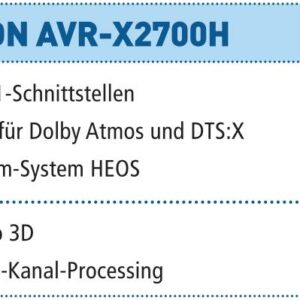 Denon AVR-X2700H (Test)