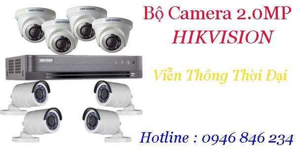 Bảng giá trọn bộ 5-8 camera Hikvision 2MP