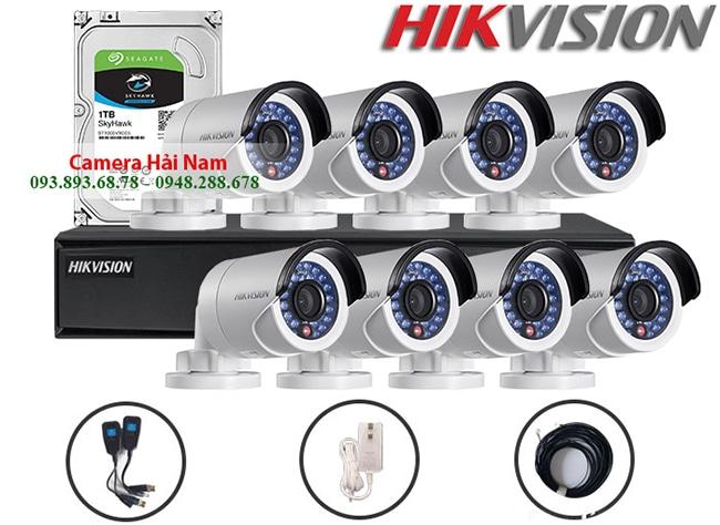 Trọn bộ 8 camera Hikvision 5MP Super HD 2K
