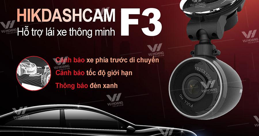 Bán camera hành trình F3 Pro Hikvision Tích hợp GPS cảm biến gia tốc