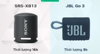 So sánh Sony SRS-XB13 và JBL Go 3 – Nên mua loa nào?